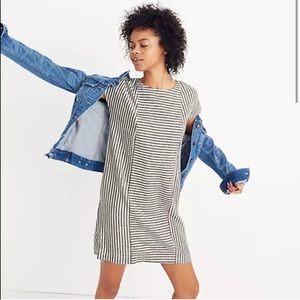 Madewell striped button back dress